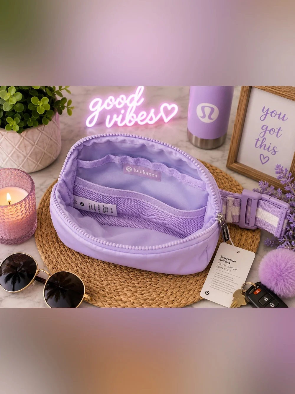 Lululemon Everywhere Belt Bag Lavender Purple NWT